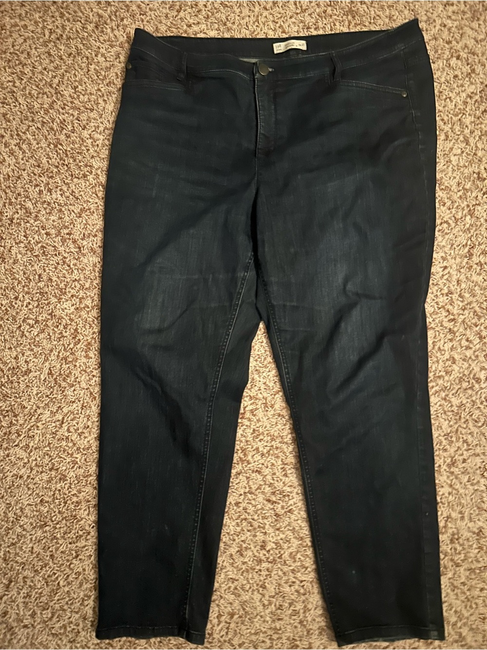 J Jill size 18 dark denim smooth fit jeans slim ankle